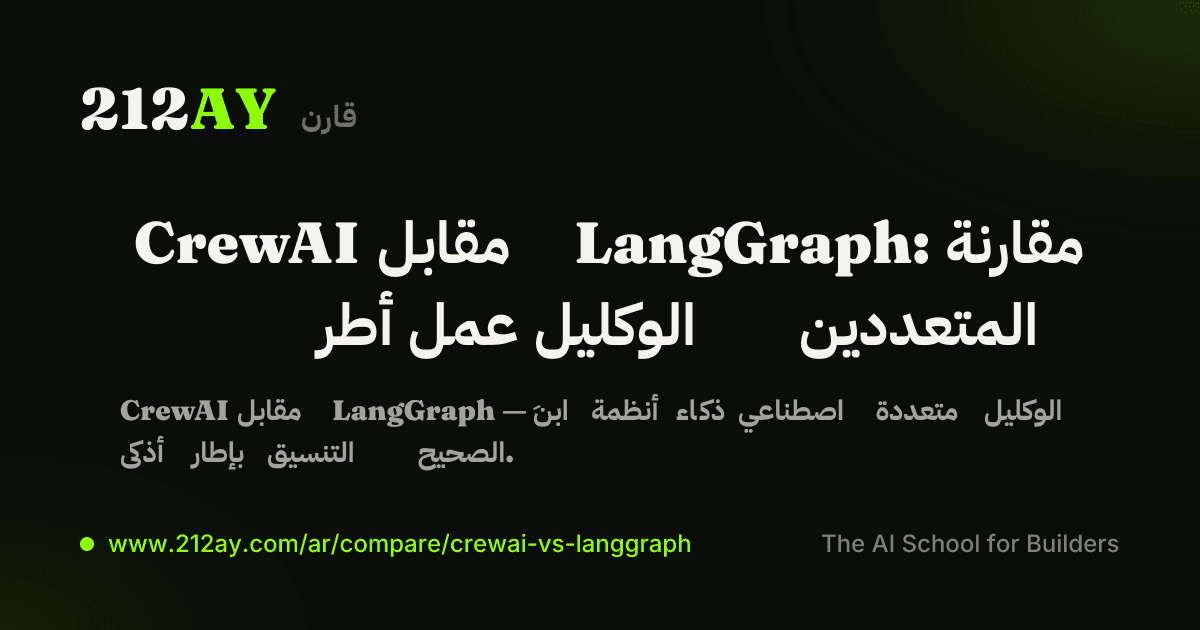 CrewAI مقابل LangGraph: مقارنة أطر عمل الوكليل المتعددين
