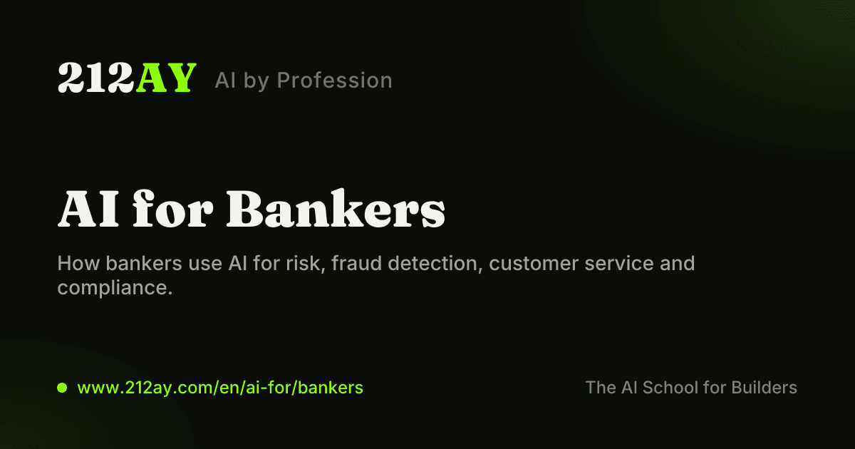 AI for Bankers