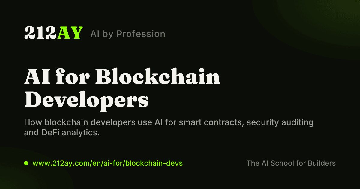 AI for Blockchain Developers