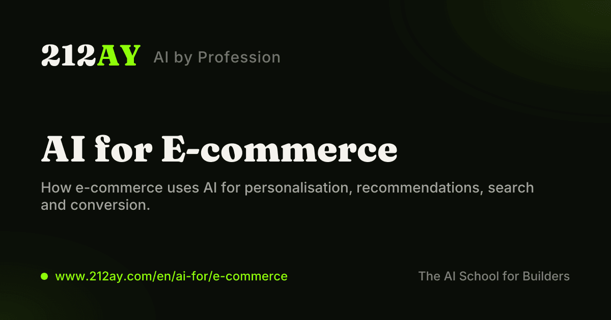 AI for E-commerce