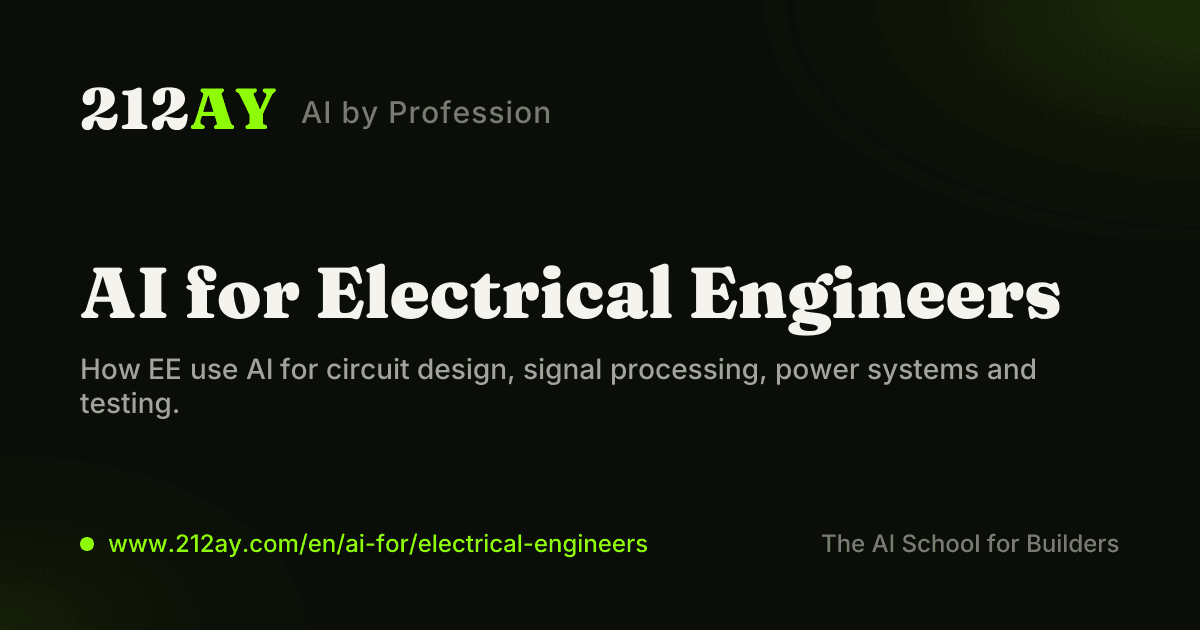 AI for Electrical Engineers
