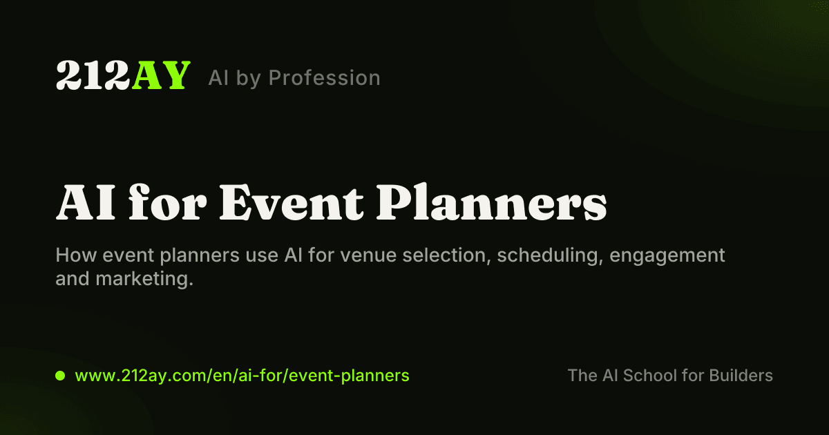 AI for Event Planners