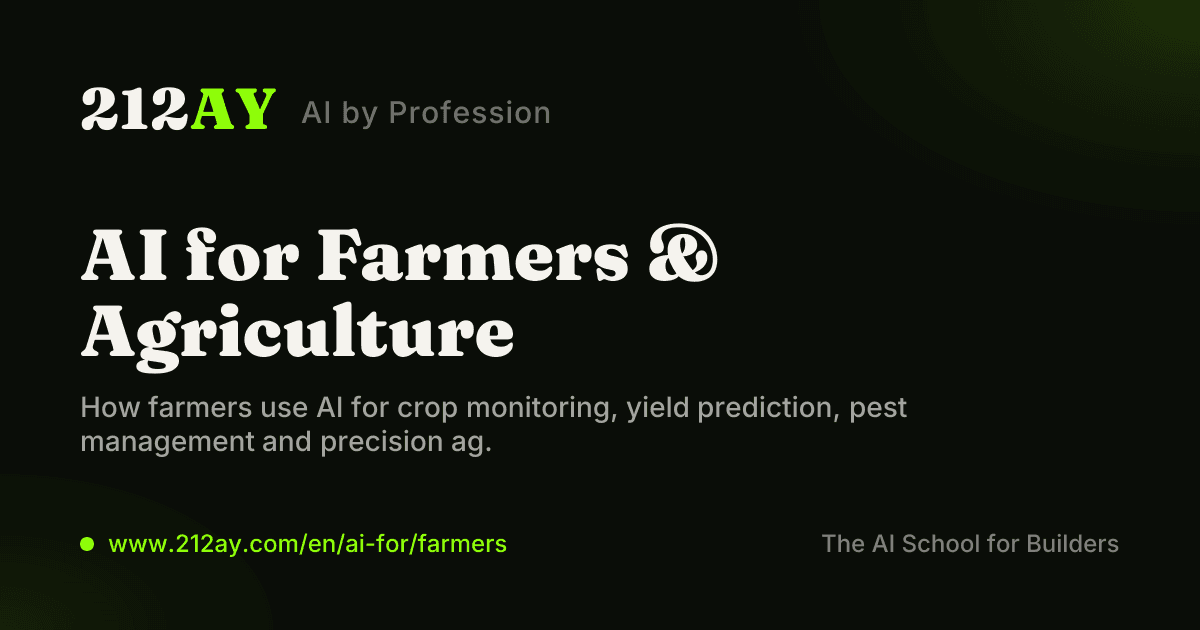 AI for Farmers & Agriculture