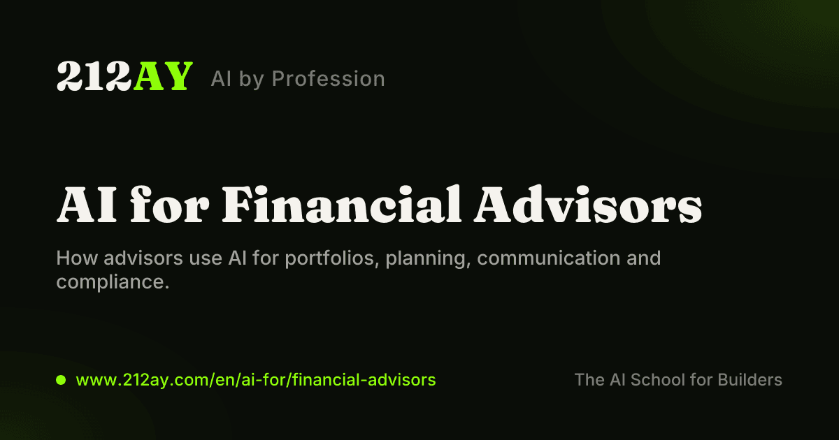 AI for Financial Advisors
