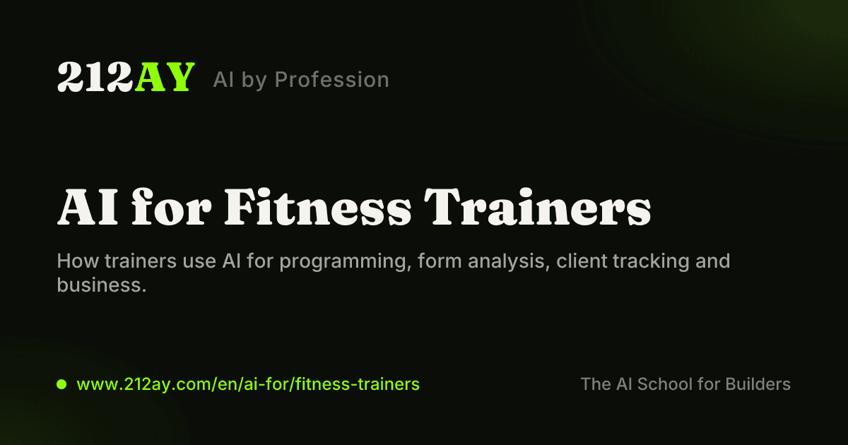 AI for Fitness Trainers