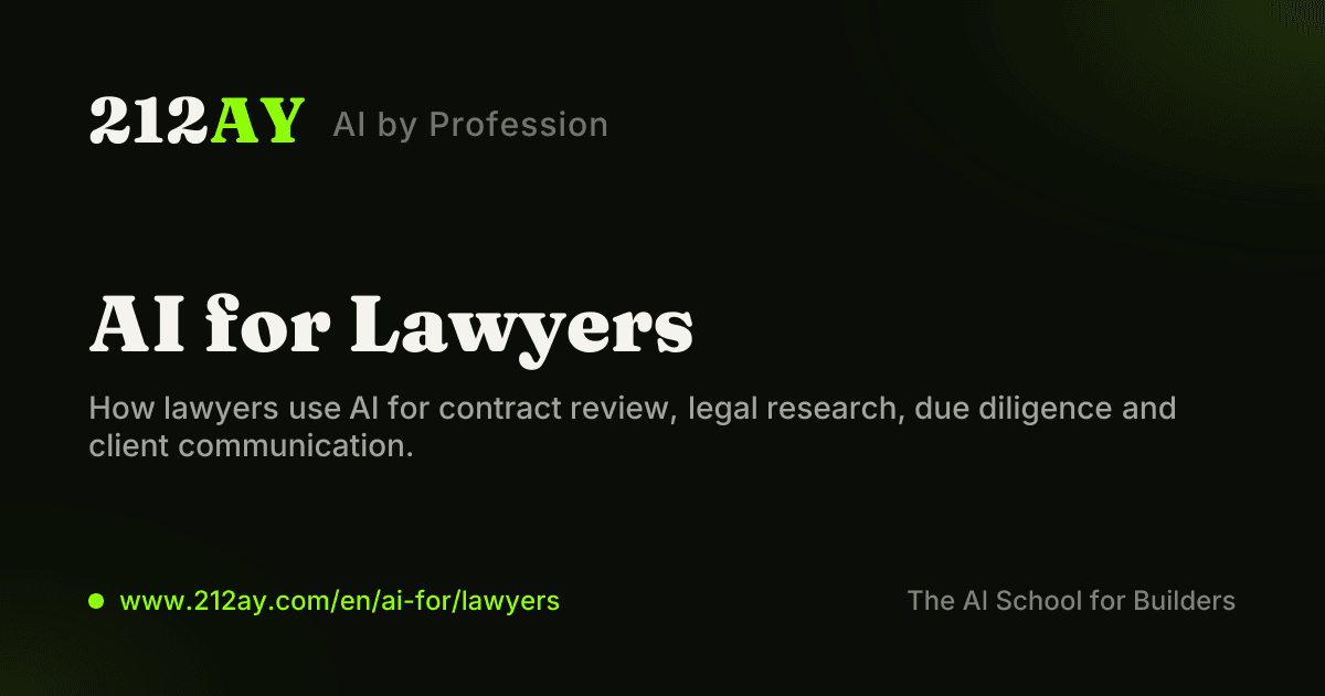 AI for Lawyers
