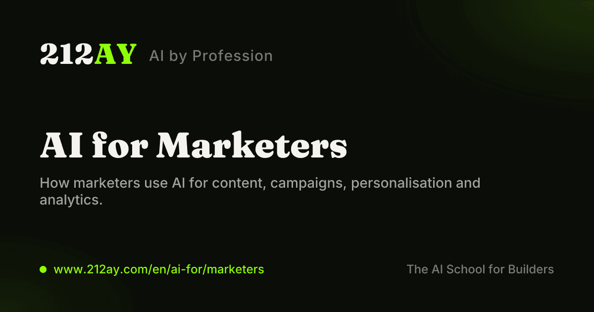 AI for Marketers
