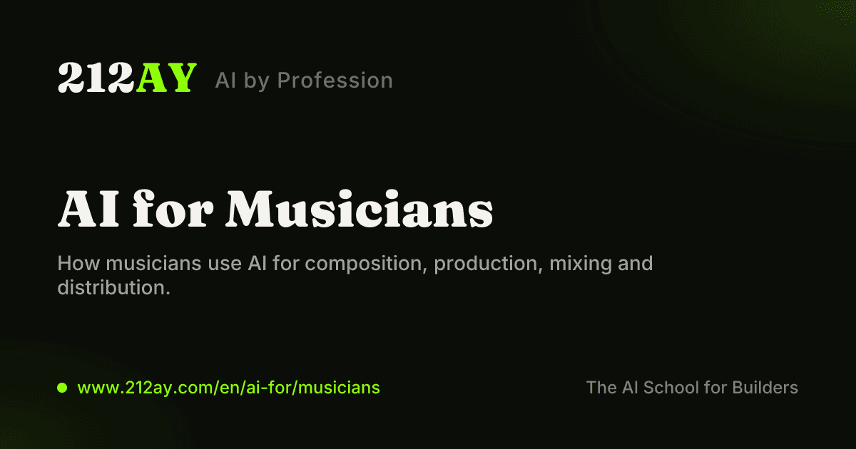 AI for Musicians