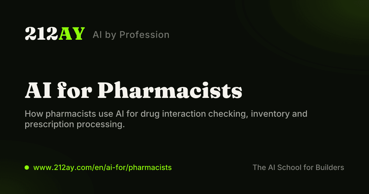 AI for Pharmacists