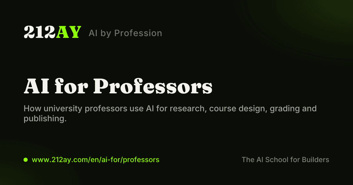 AI for Professors