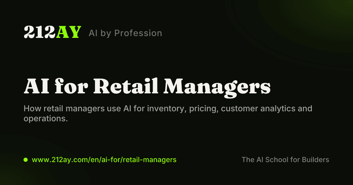 AI for Retail Managers