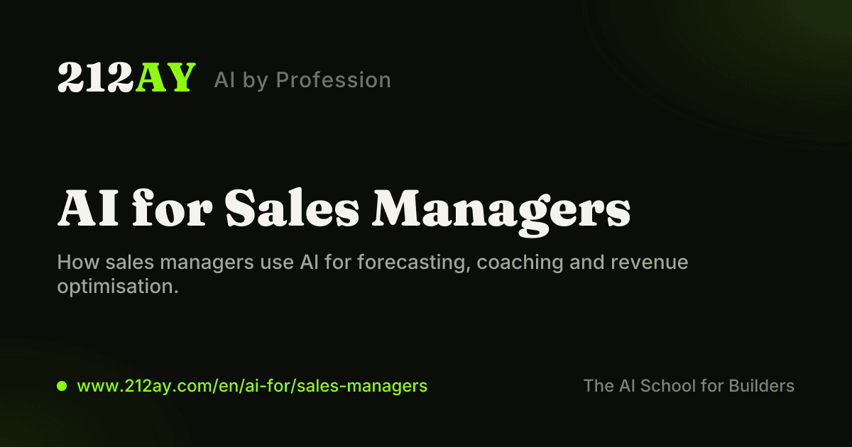 AI for Sales Managers