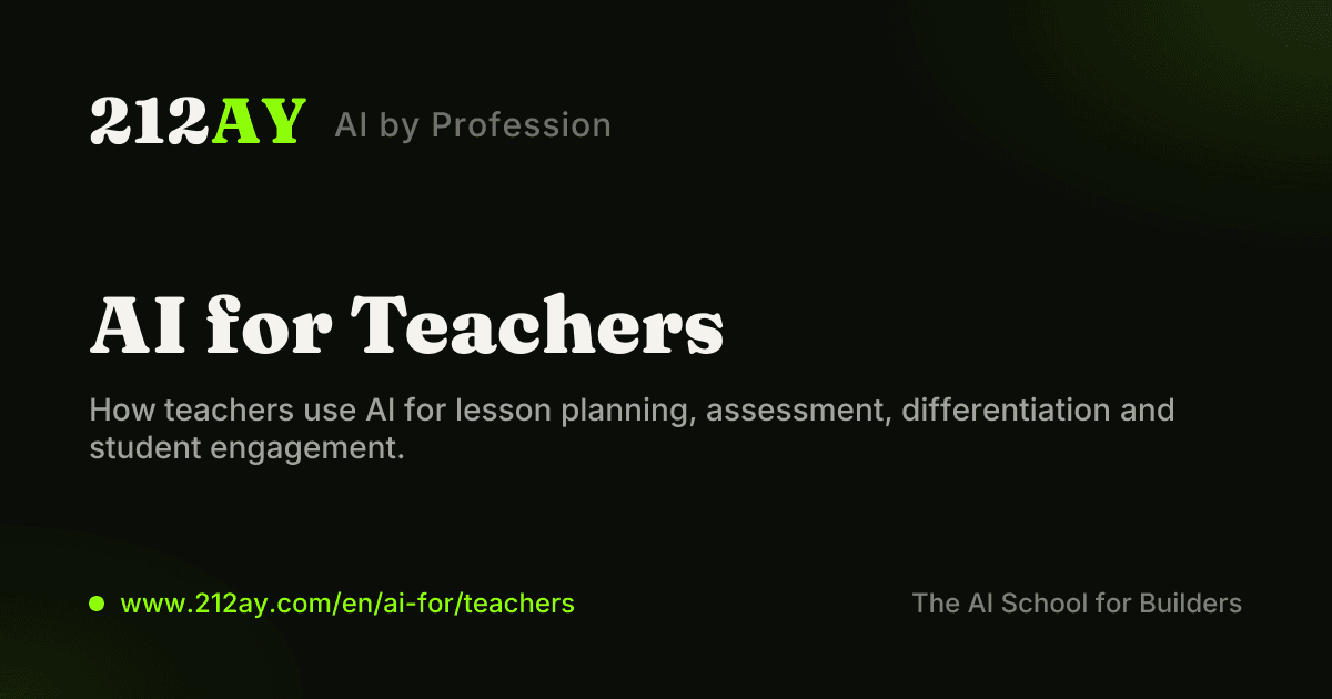 AI for Teachers