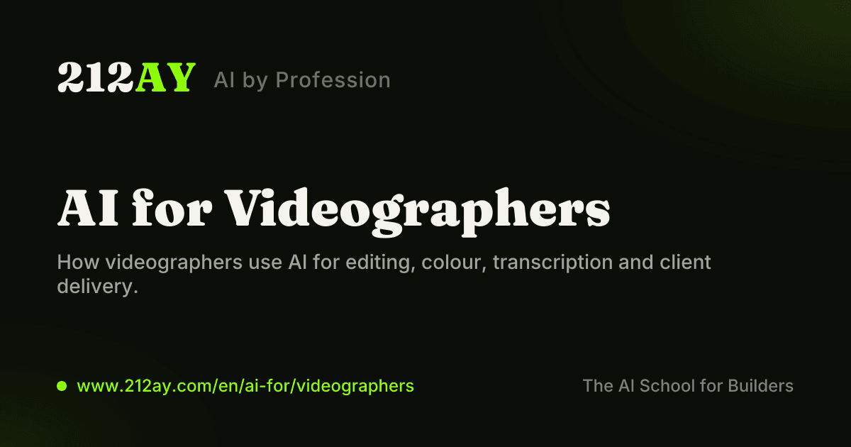 AI for Videographers