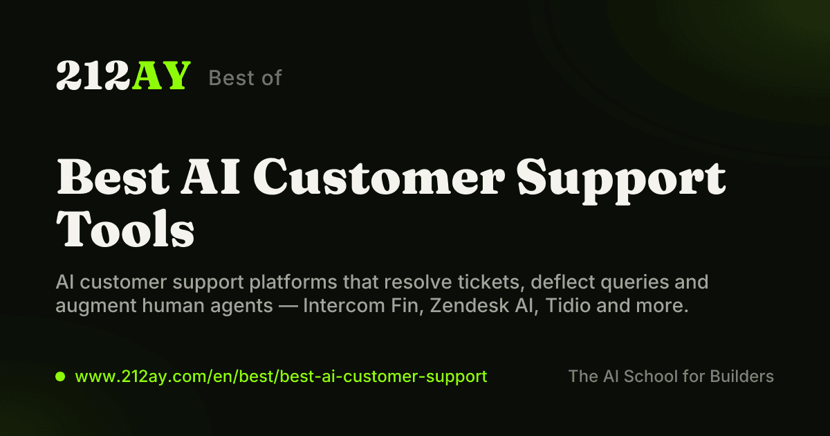 Best AI Customer Support Tools
