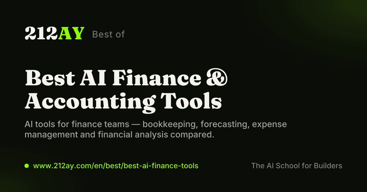 Best AI Finance & Accounting Tools