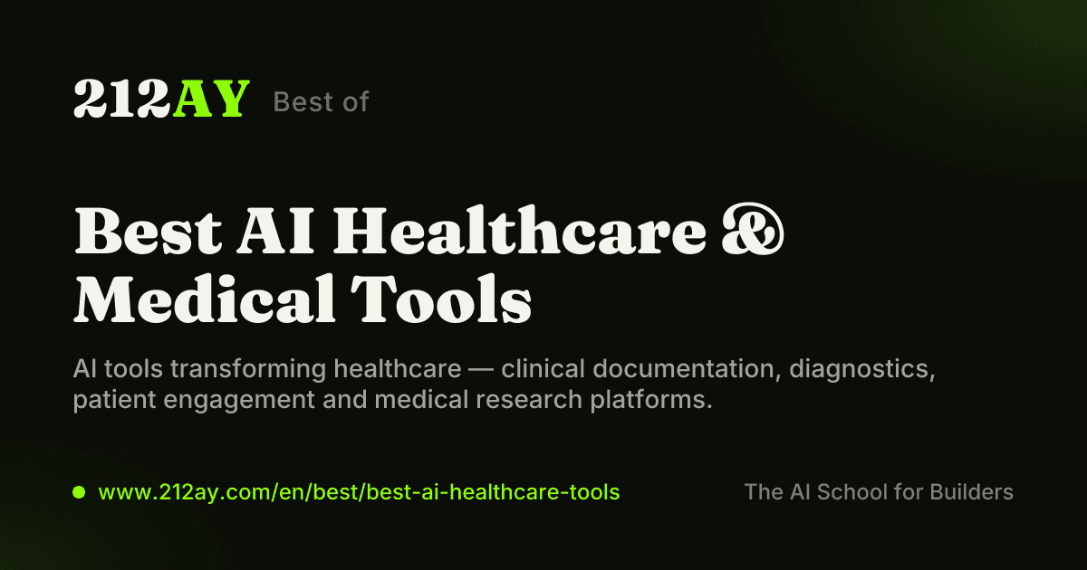 Best AI Healthcare & Medical Tools