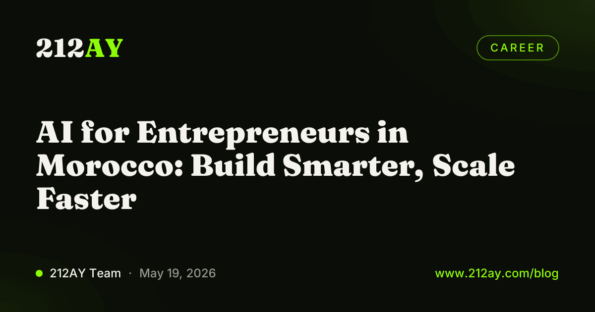 AI for Entrepreneurs in Morocco: Build Smarter, Scale Faster