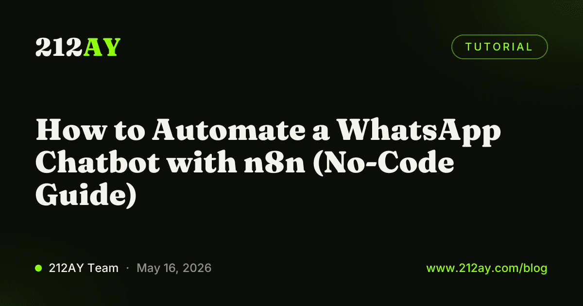 How to Automate a WhatsApp Chatbot with n8n (No-Code Guide)
