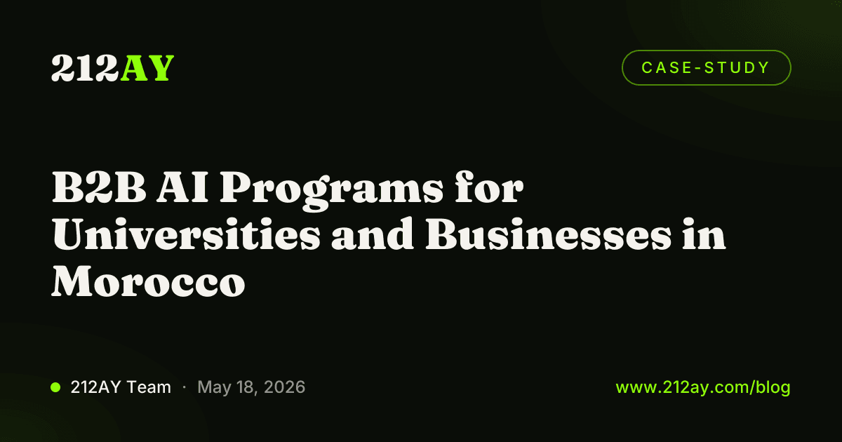 B2B AI Programs for Universities and Businesses in Morocco