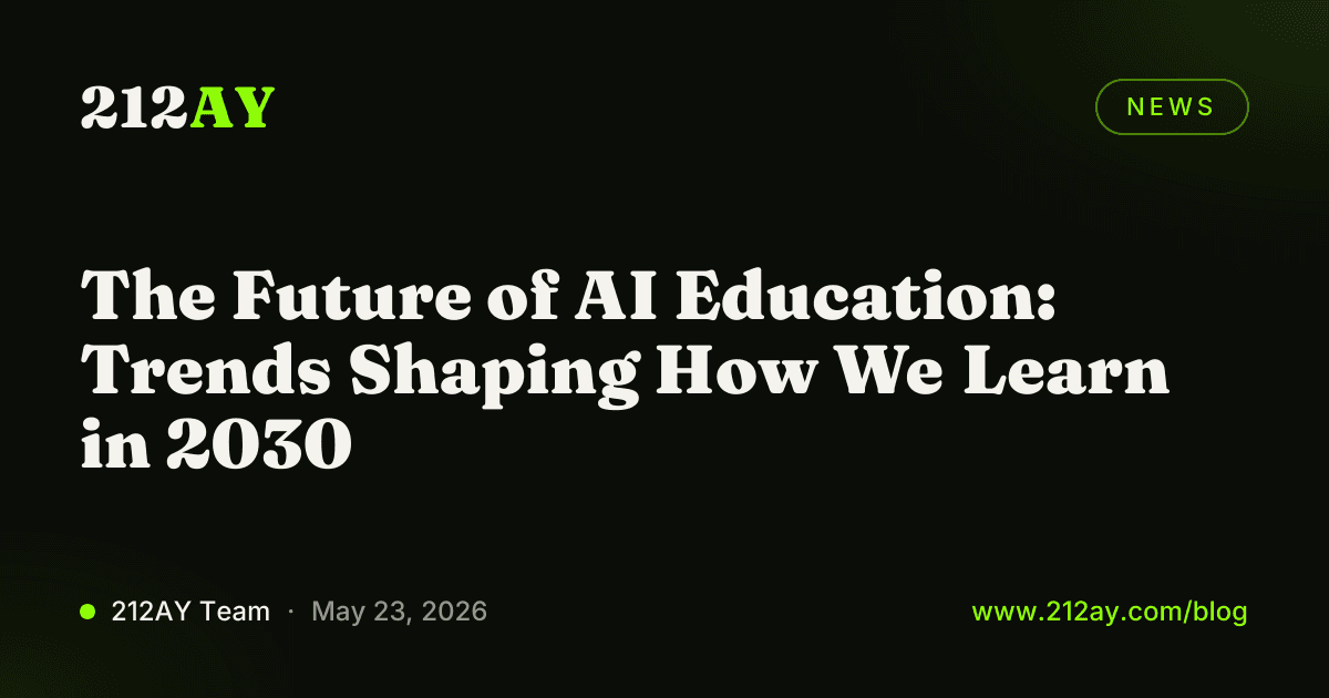 The Future of AI Education: Trends Shaping How We Learn in 2030