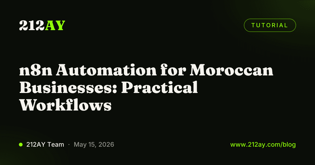 n8n Automation for Moroccan Businesses: Practical Workflows
