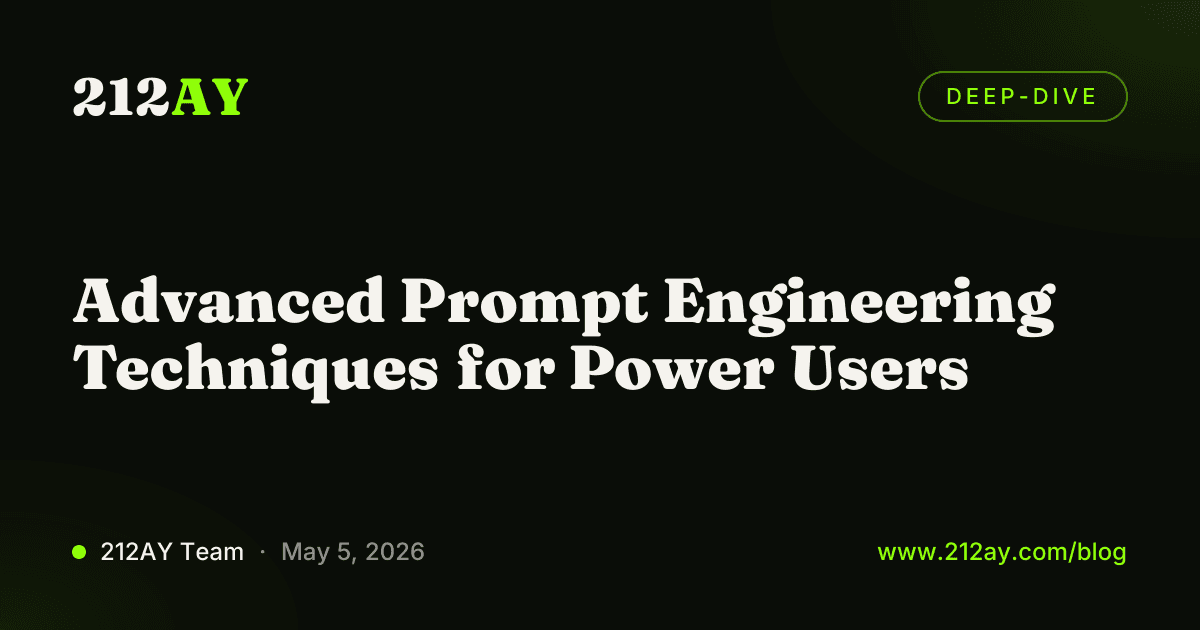 Advanced Prompt Engineering Techniques for Power Users