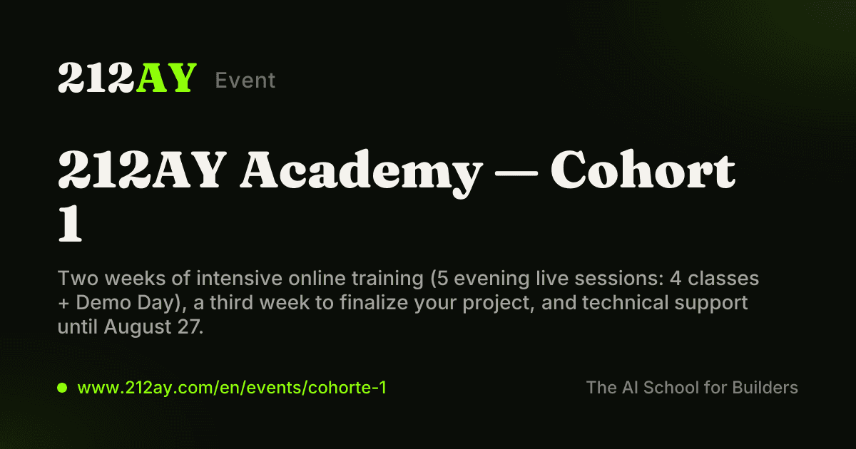 212AY Academy — Cohort 1