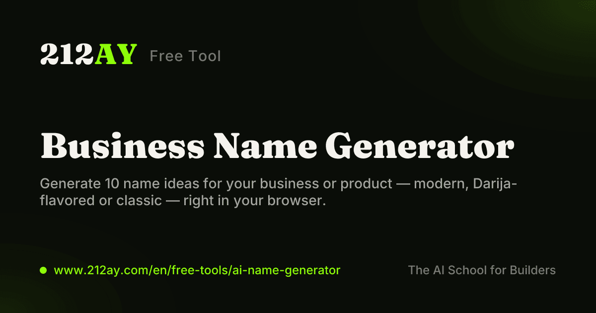 Business name generator