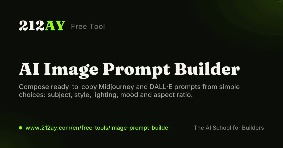AI image prompt builder