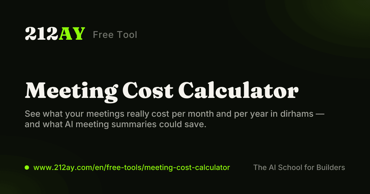 Meeting cost calculator