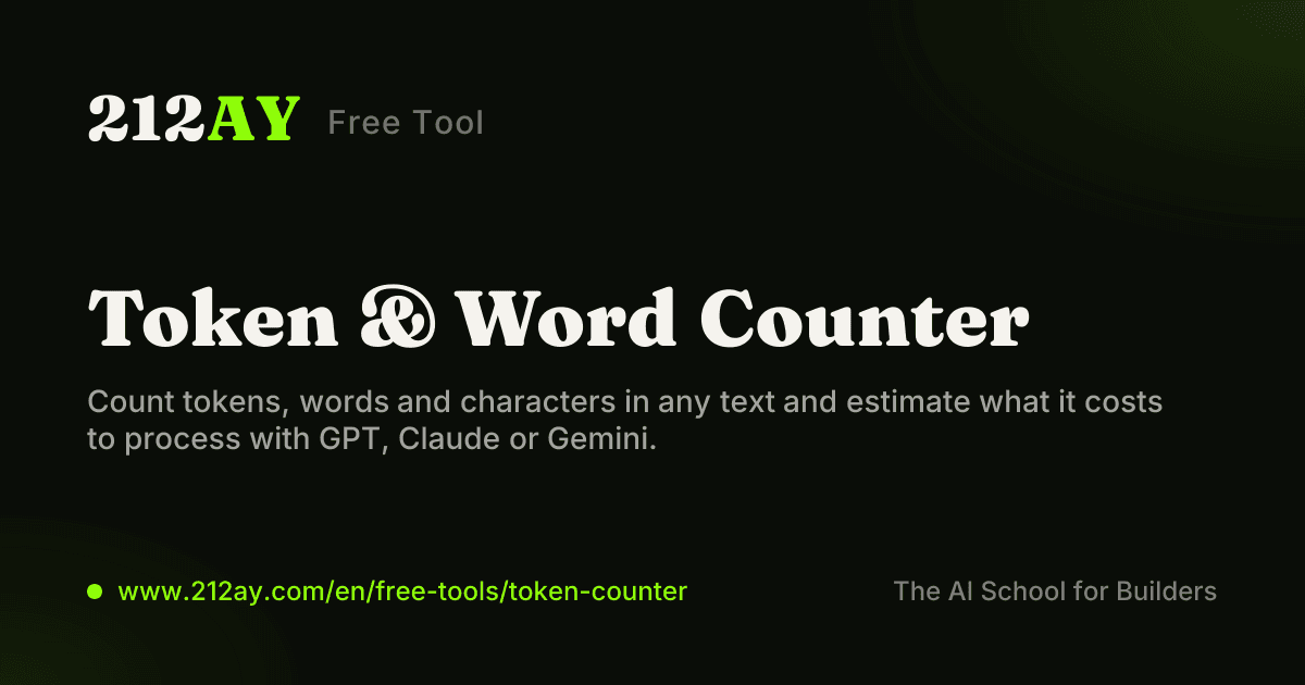 Token & word counter