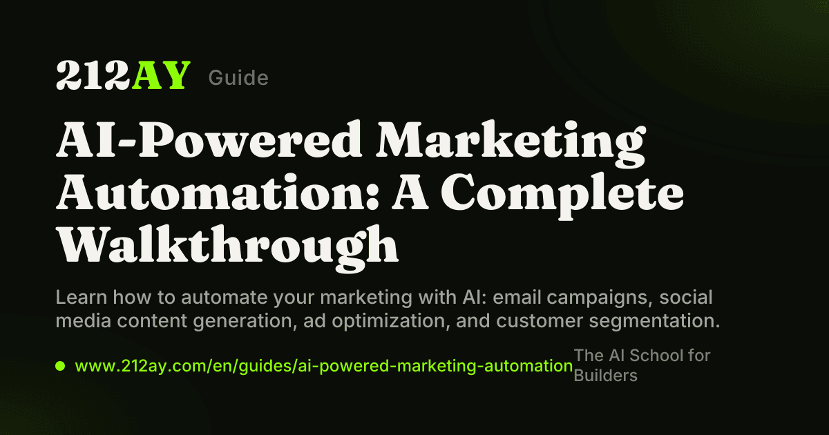 AI-Powered Marketing Automation: A Complete Walkthrough