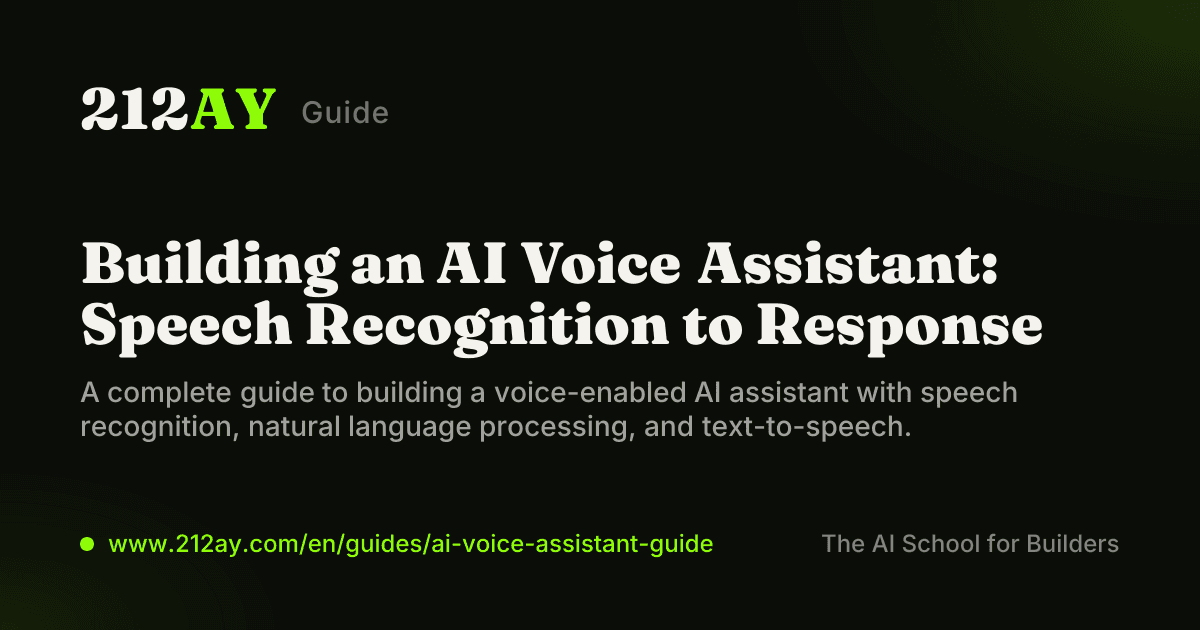 Building an AI Voice Assistant: Speech Recognition to Response