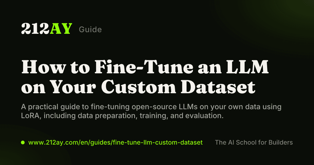 How to Fine-Tune an LLM on Your Custom Dataset