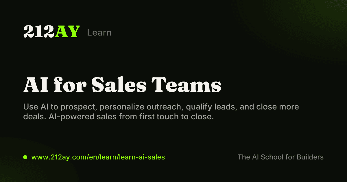 AI for Sales Teams