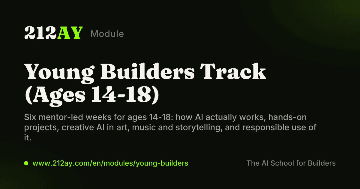 Young Builders Track (Ages 14-18)