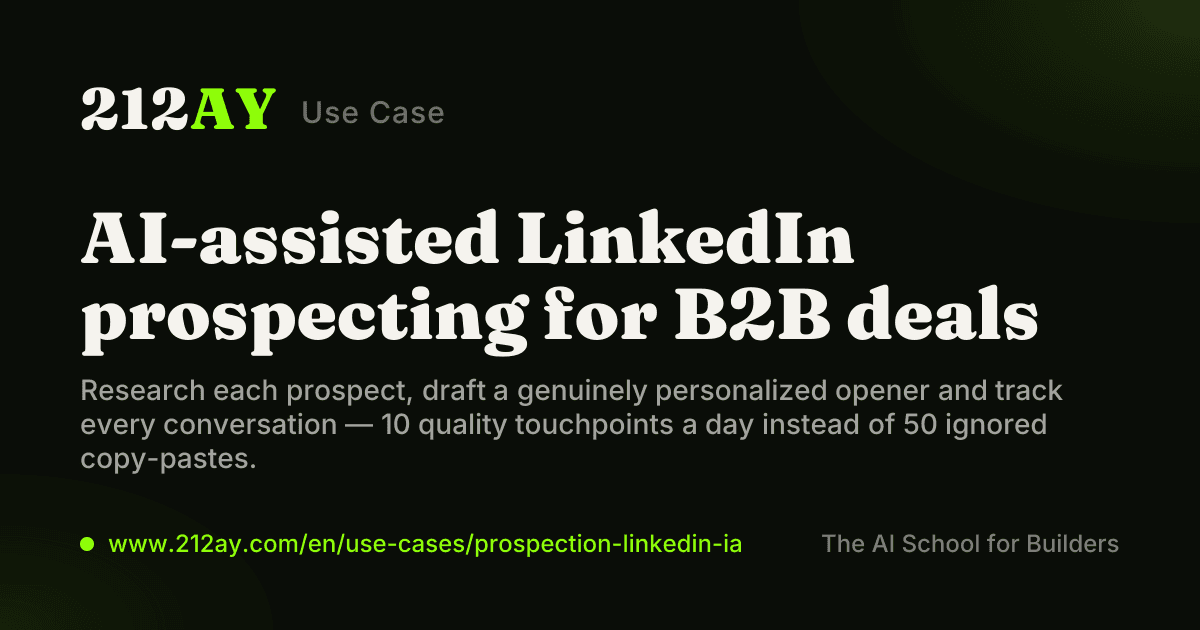 AI-assisted LinkedIn prospecting for B2B deals