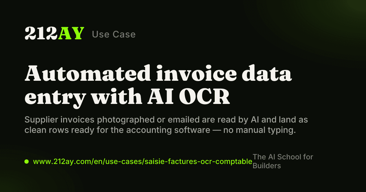 Automated invoice data entry with AI OCR
