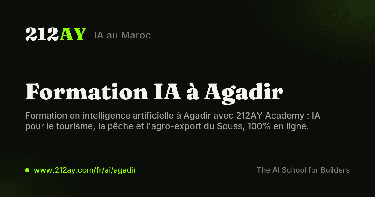 Formation IA à Agadir
