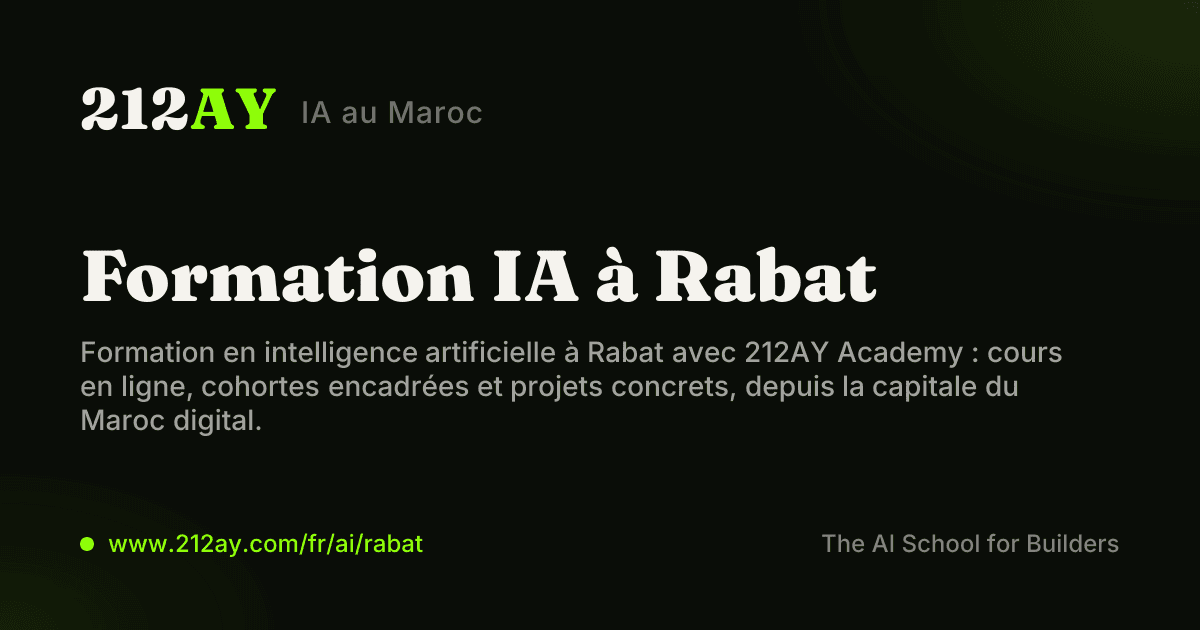Formation IA à Rabat