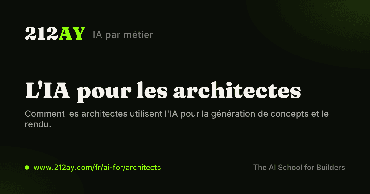 L'IA pour les architectes
