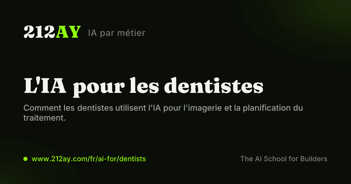 L'IA pour les dentistes