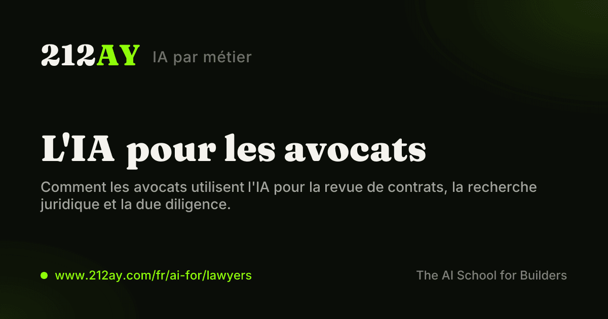 L'IA pour les avocats