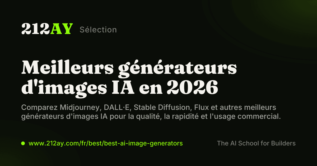 Meilleurs générateurs d'images IA en 2026