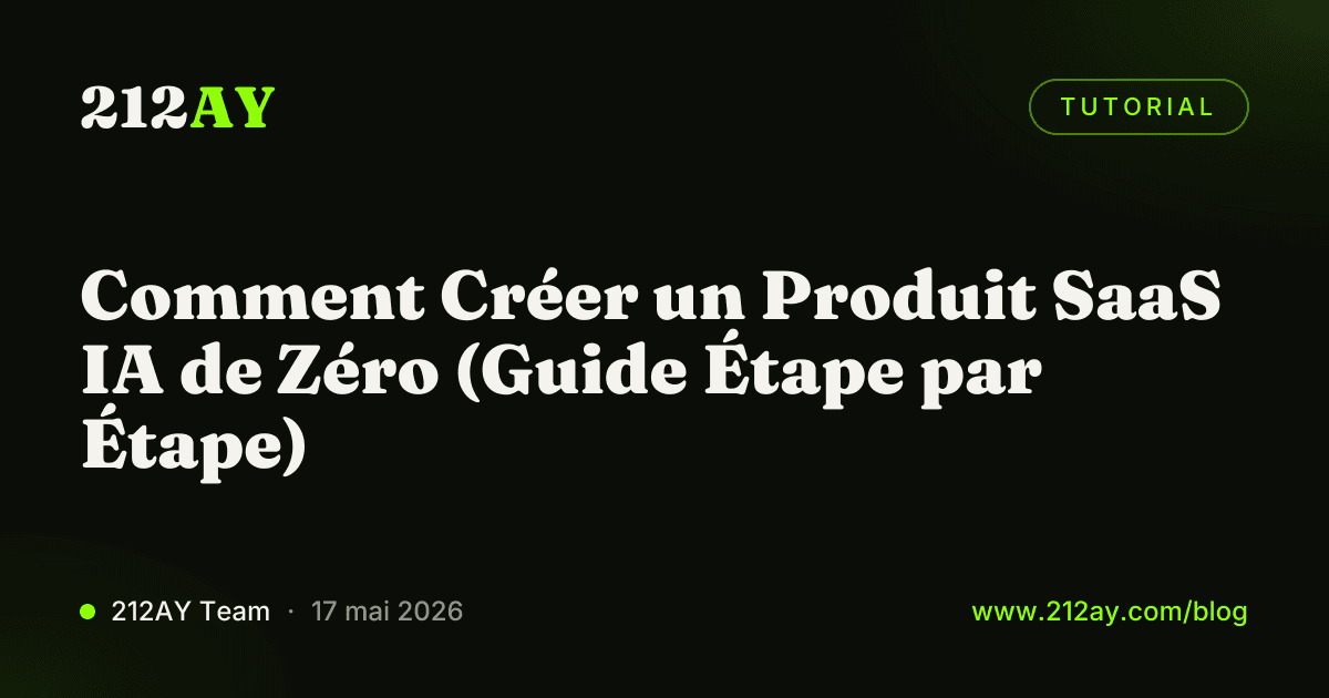 Comment Créer un Produit SaaS IA de Zéro (Guide Étape par Étape)