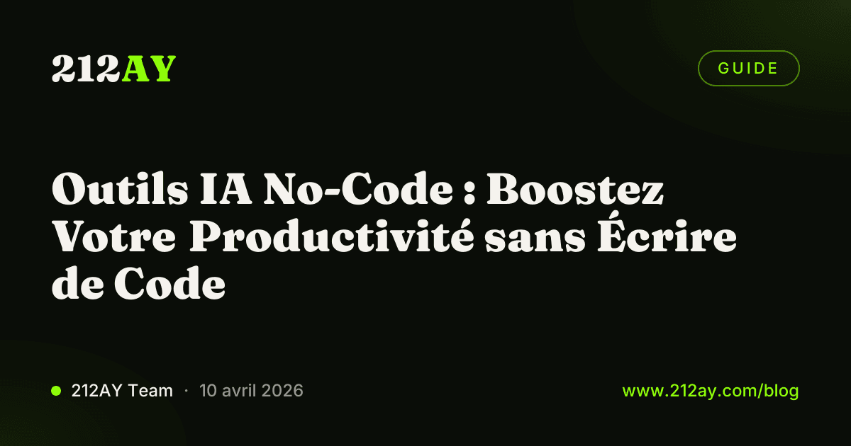 Outils IA No-Code : Boostez Votre Productivité sans Écrire de Code