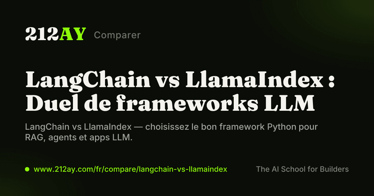 LangChain vs LlamaIndex : Duel de frameworks LLM