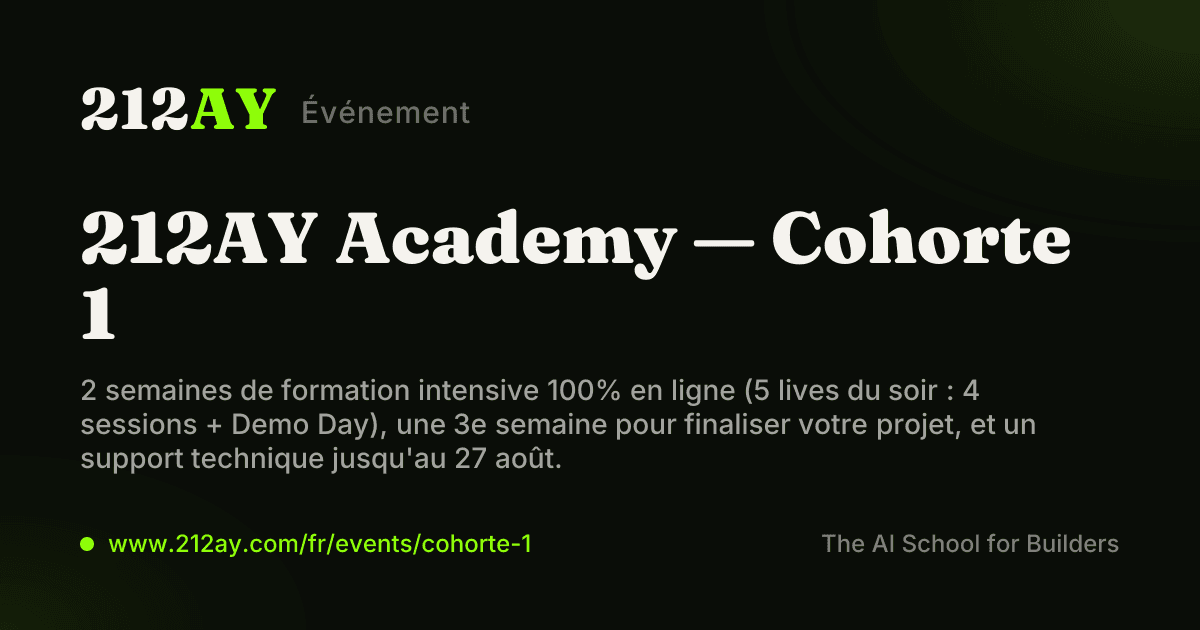 212AY Academy — Cohorte 1