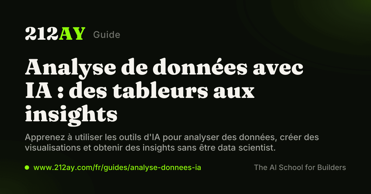 Analyse de données avec IA : des tableurs aux insights